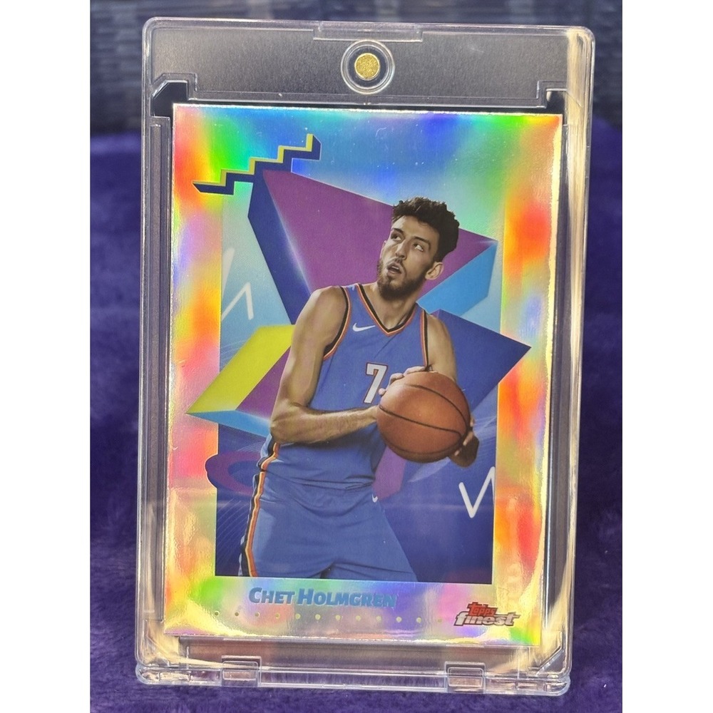 2025 Topps Finest - Chet Holmgren #68 Refractor OKC Thunder 🔥